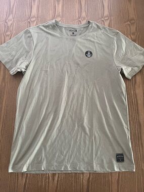 Hurley Men's Short Sleeve Crew Tee in Light Olive size Large
